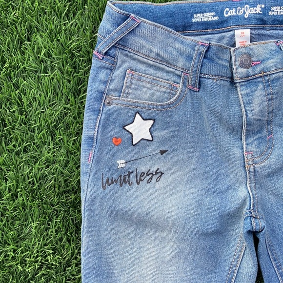 Cat & Jack Jeans // Girls Size 10 // Super Skinny - Picture 4 of 9